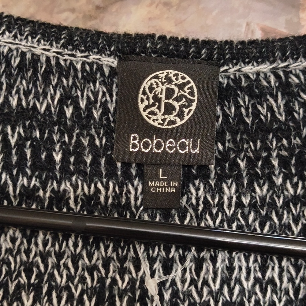 Fringe Black & Gray Fringed Cardigan Size Large Bohemian Whymsigoth Dark Romance - Picture 4 of 7